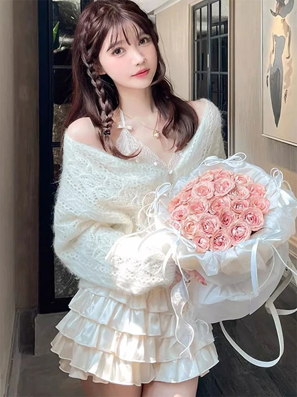 เสื้อครอปท็อปลูกไม้สำหรับต้นฤดูใบไม้ร่วง เสื้อซับในผู้หญิง พร้อมเสื้อกั๊กขนสัตว์เสริมฟองน้ำในตัว สายเดี่ยวสวยงาม ชุดชั้นใน