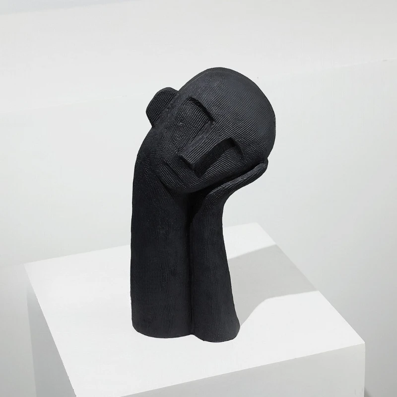 Figurines miniatures minimalistes modernes, figurines contemplatives, sculpture abstraite, décoration de la maison, Miniatuurfiguren ZY40XBJ