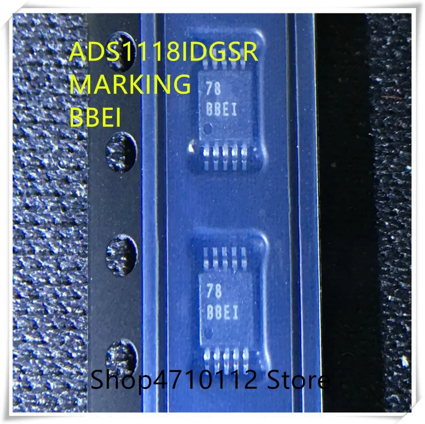 NEW 10PCS/LOT ADS1118IDGSR ADS1118IDGS ADS1118 MARKING BBEI MSOP-10 IC