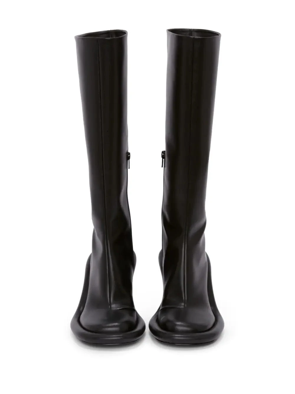 2026 Neue Damen Slim High-Heel Overknee-Stiefel mit seitlichem Reißverschluss, runder Zehenpartie, Größen 34-43, mittellange Stiefel