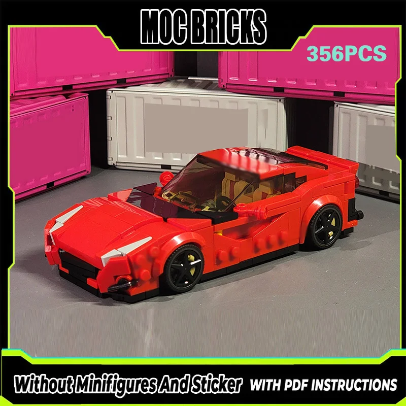 

Speed Racing Car Model MOC Building Bricks F12-TDF Top Tier Sports Car Modular Technology Gifts Holiday Assemble Children Toys