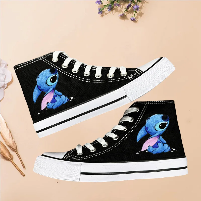 

New Disney women girls Stitch Canvas Shoes soft sports shoes for girlfriend gift EU size 35-44