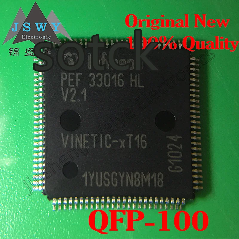

(1/5-pcs) PEF33016HLV2.1 PEF33016 TQFP100 16-Channel Voice Access Chip Original Stock Ships Fast Electronic Components
