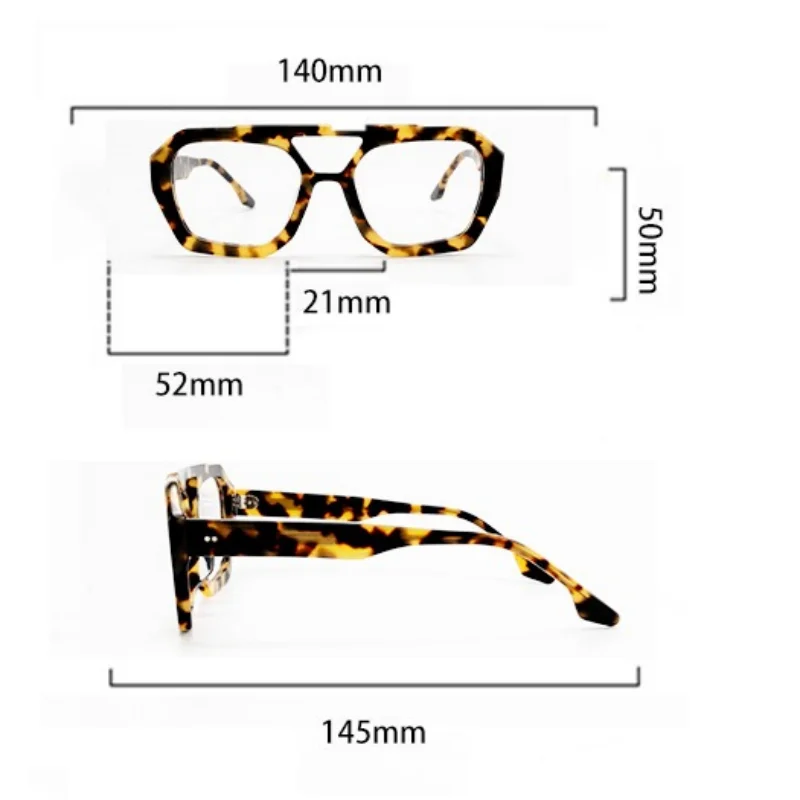 Acetate Eyeglasses Frame Men Hand Made Blue Light Blocking Myopia Lenses Women Glasses Frames Prescription Myopia Eyeglasses