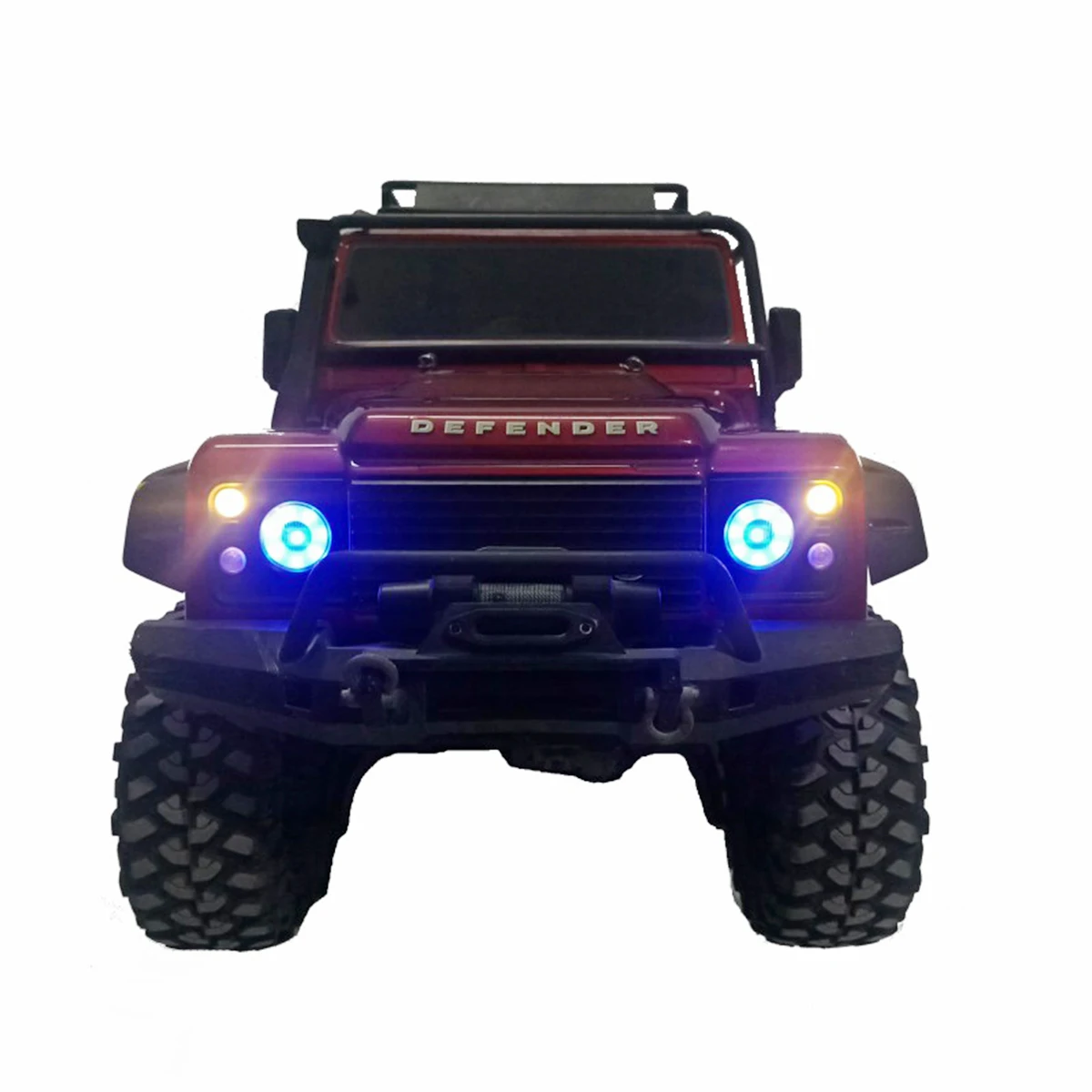 Zestaw świateł LED TRX4 Angel Eyes Reflektor tylny kierunkowskaz hamulca Lampa boczna do 1/10 RC Rock Crawler TRX-4 Defender Body Upgrade