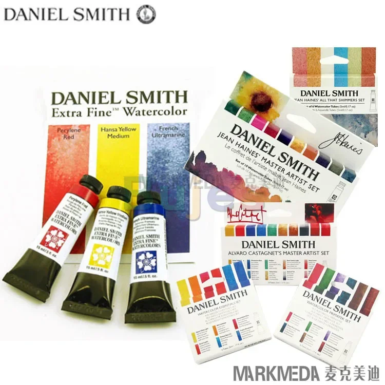 مجموعة ألوان مائية دانيال سميث، مجموعة ألوارو كاستغنت الرئيسية، مجموعات أساسية وثانوية، مع نقاء وثانوي غير مبالغ فيه ودائم #1