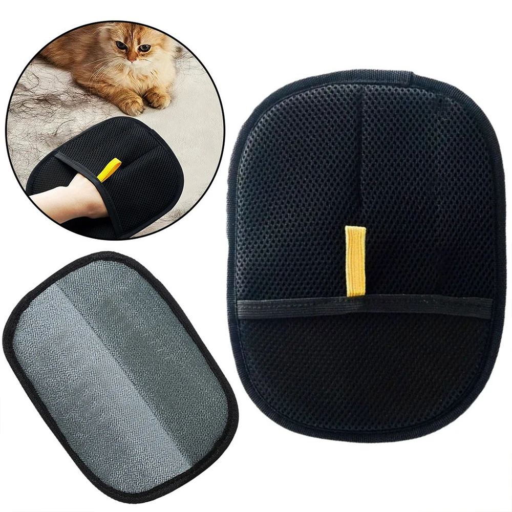 Kit Luva Mágica e Escova Adesiva Dupla Face para Remoção de Pelos de Pets, Cães e Gatos, Reutilizável