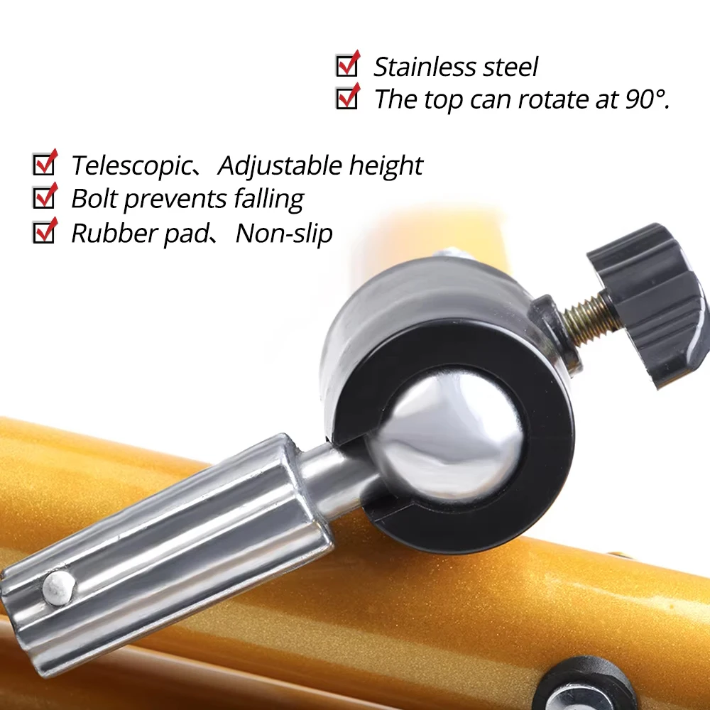 حامل شعر مستعار عالي التحمل قابل للتعديل، حامل ثلاثي القوائم للتدريب على تصفيف الشعر في مستحضرات التجميل - حامل عرض متين لتصفيف الشعر