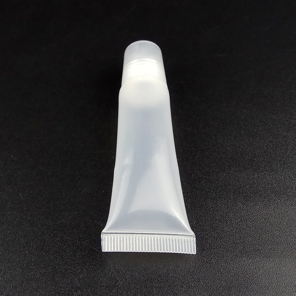 5pcs 10Ml Lege Balsem Buizen Natuurlijke Polypropyleen Containers Voor Handgemaakte Lipgloss Zonwering Crème Ronde Push wiel