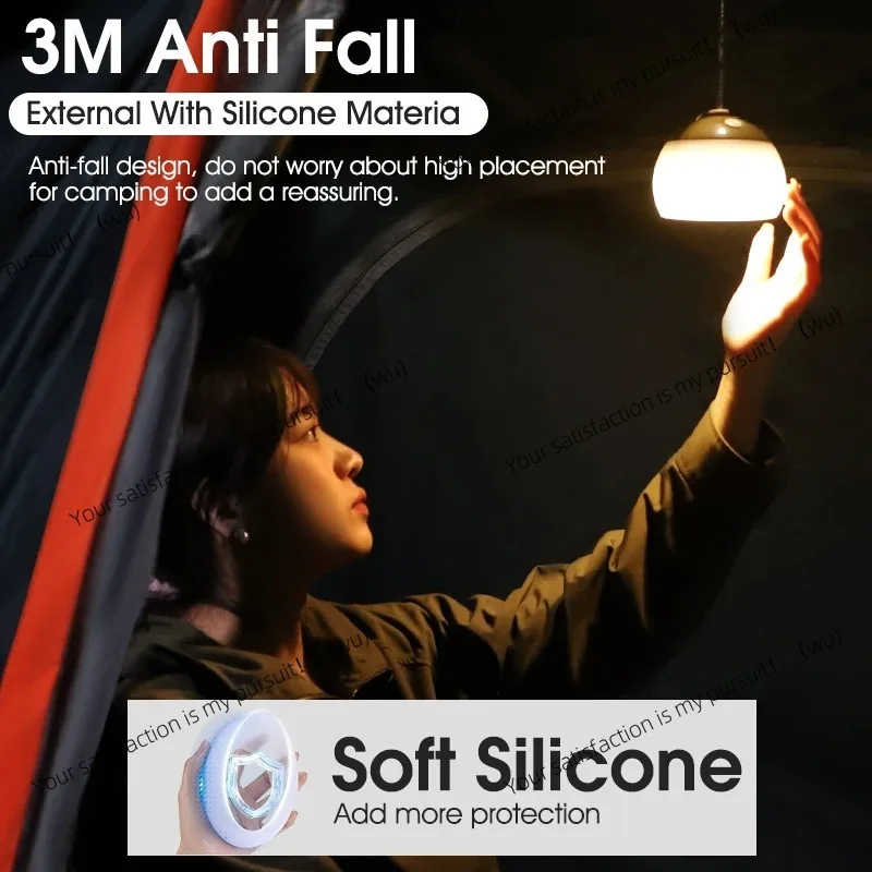 Luz colgante para tienda de campaña, linternas portátiles para acampar, luz Led recargable por USB, lámpara de campamento para emergencias al aire libre