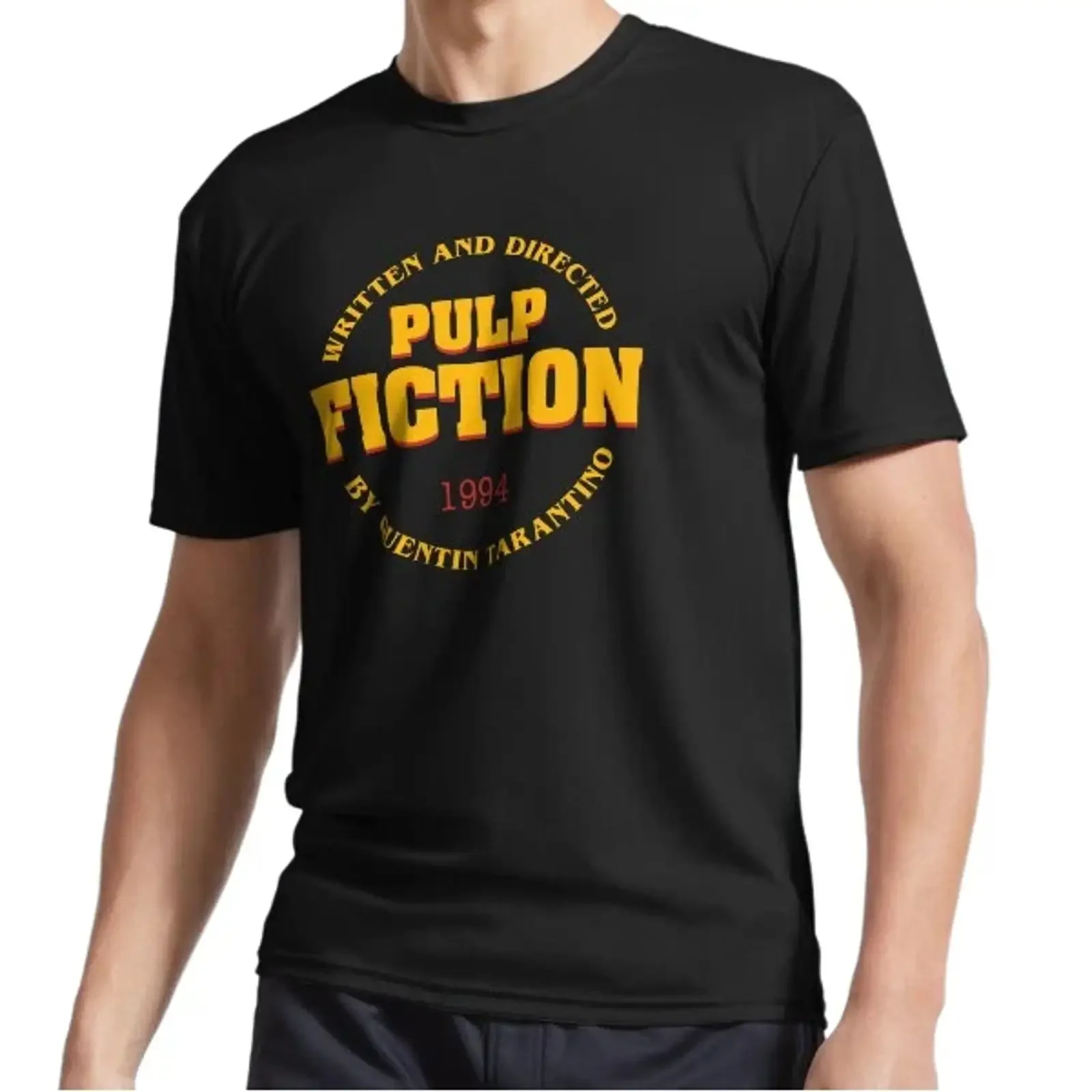 New Pulp Fiction Title Active Logo T Shirt Funny Size S to 5XL Image 1 of 3 vintage Washed Top For Everyday Wear Slightly