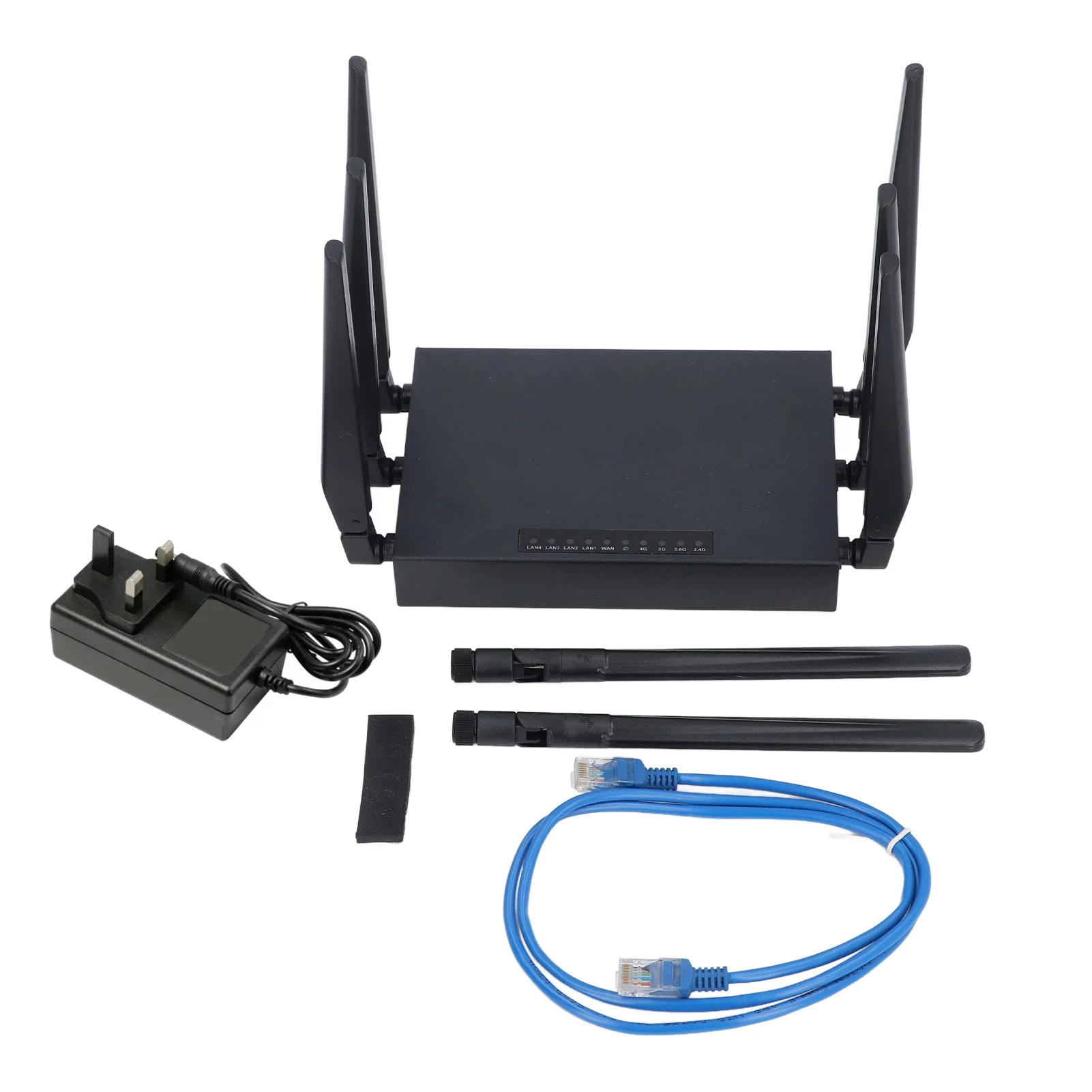 5G WiFi 6 Router Warmteafvoer 8 Antennes 5G CPE Router Dual Band WiFi Gigabit Plug and Play Meerdere delen voor kampeerreizen