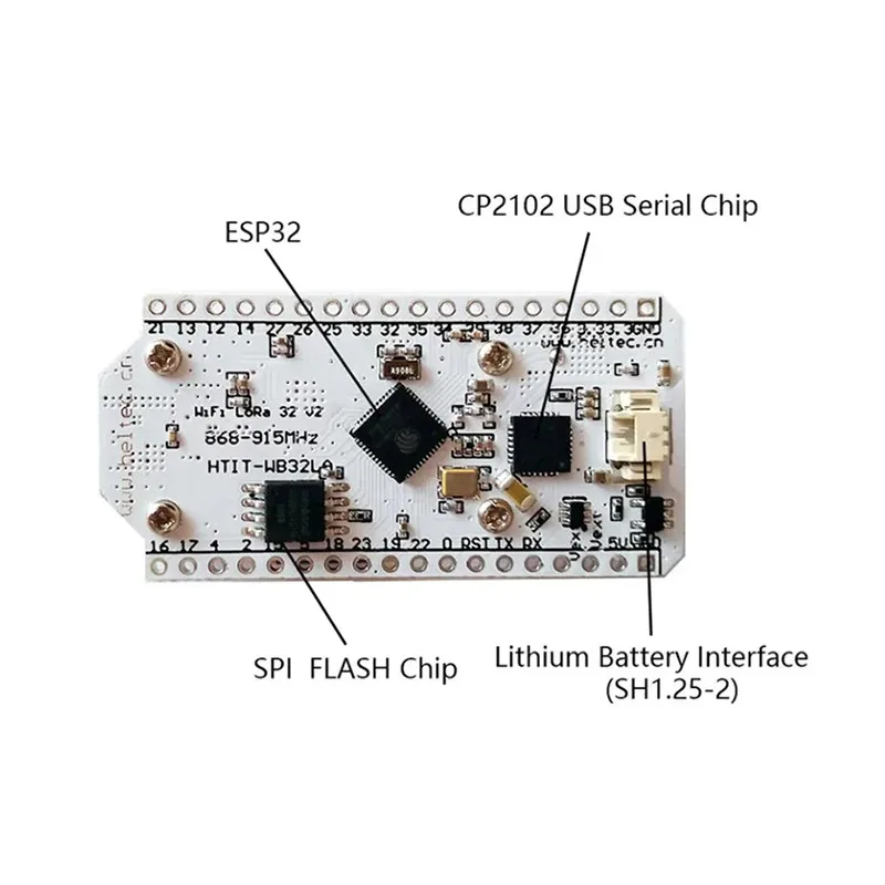 Imagem -05 - Heltec Wifi Lora 32 v3 Placa de Desenvolvimento Usb tipo c com Sx1262 Esp32-s3 Lora nó com Wi-fi Ble Lora Display Oled