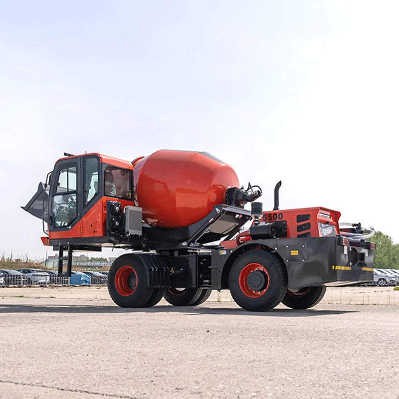 Self Loading Concrete Mixer Truck With Pump For Remote Sites Model 2.5m³ Capacity Concrete Mixer Truck