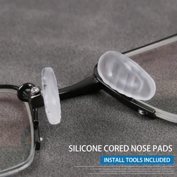5 Pairs Screw in Soft  Non-slip  Eyewear Glasses Nose Pads For Eye Glasses Eyeglasses Sunglasses