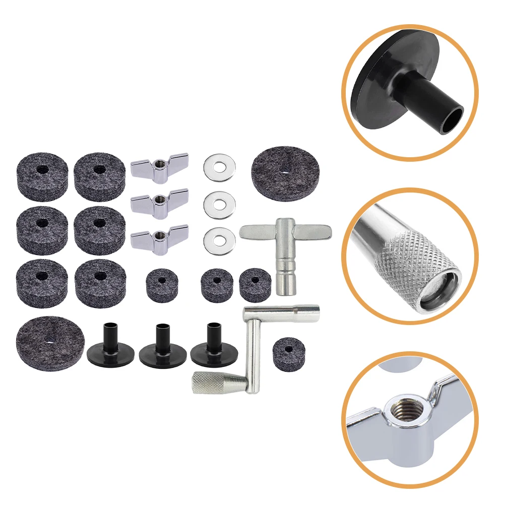

Non-slip Felt Pad Drum Cymbal Pads Clutch Kit Universal Musical Instrument Accessories Felts Antiskid Mat Stand