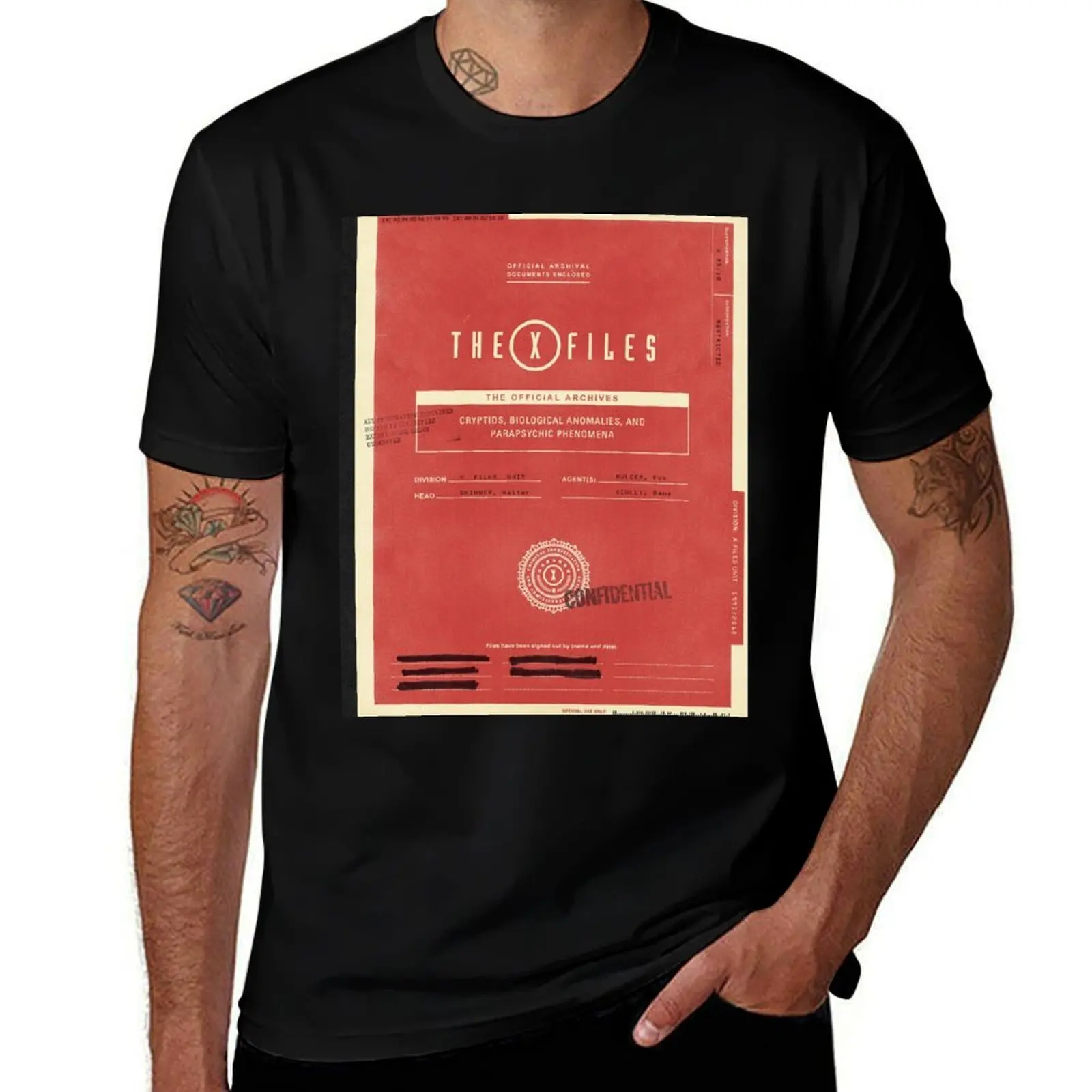 

The X-Files FBI Official Folder T-Shirt cotton man t-shirts shirts graphic tees customs design your own oversized t shirt men