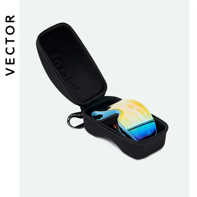 Estuche de protección de gafas de esquí EVA, caja de gafas de esquí de nieve grande, a prueba de golpes, impermeable, bolsa de Snowboard, estuche original