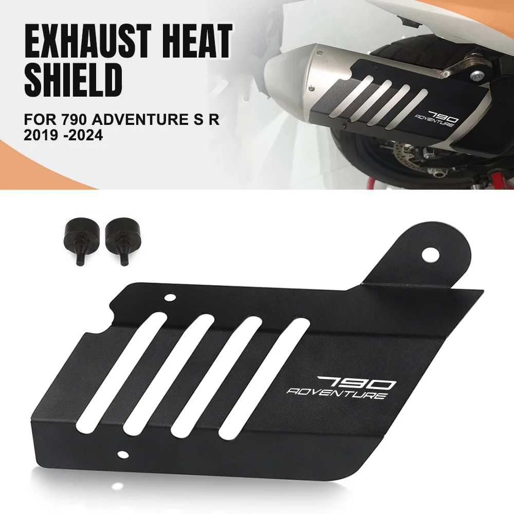 

Exhaust Pipe Protector Heat Shield Guard Anti-scalding Cover FOR 790 Adventure S 790 Adventure R 2019 2020 2021 2022 2023 2024