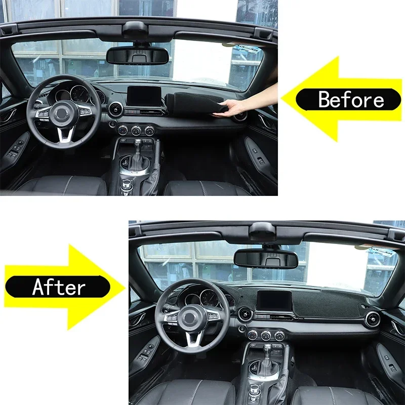 

For Mazda MX-5 2015-2022 Dashboard Sun Protection Mat Car Dashboard Non Slip Carpet Anti Reflective Pad Accessories LHD