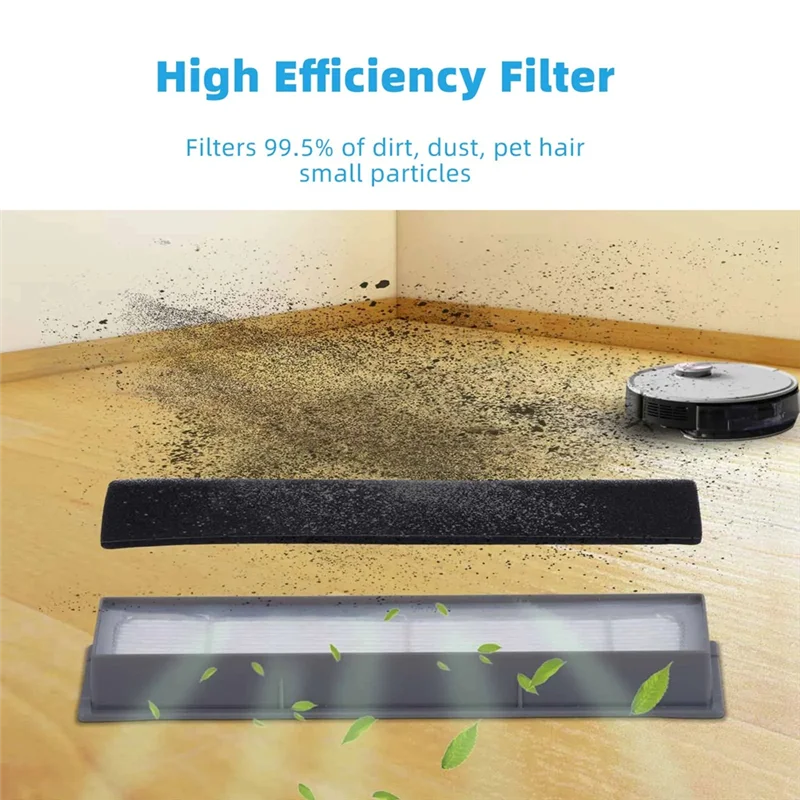 EAS-For Ecovacs Deboot OZMO N7 920 950 T5 T9 Yeedi 2 Hybrid Spare Parts Accessories Main Side Brush Hepa Filter Mop Cloth