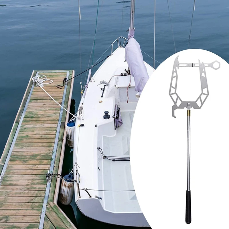 Multi-Purpose Dock Hook Convenient Hanging Threading Tool Boat Hook The Hook Mooring Super Strong Hook