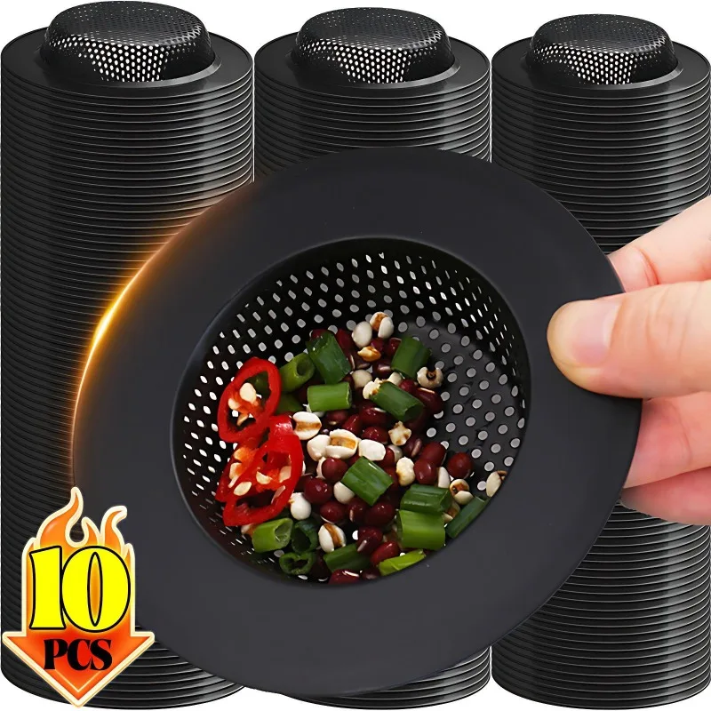 

10/1PCS Kitchen Sink Filter Stainless Steel Mesh Sink Strainer Filter Bathroom Sink Strainer Drain Hole Filter Trap Waste Screen