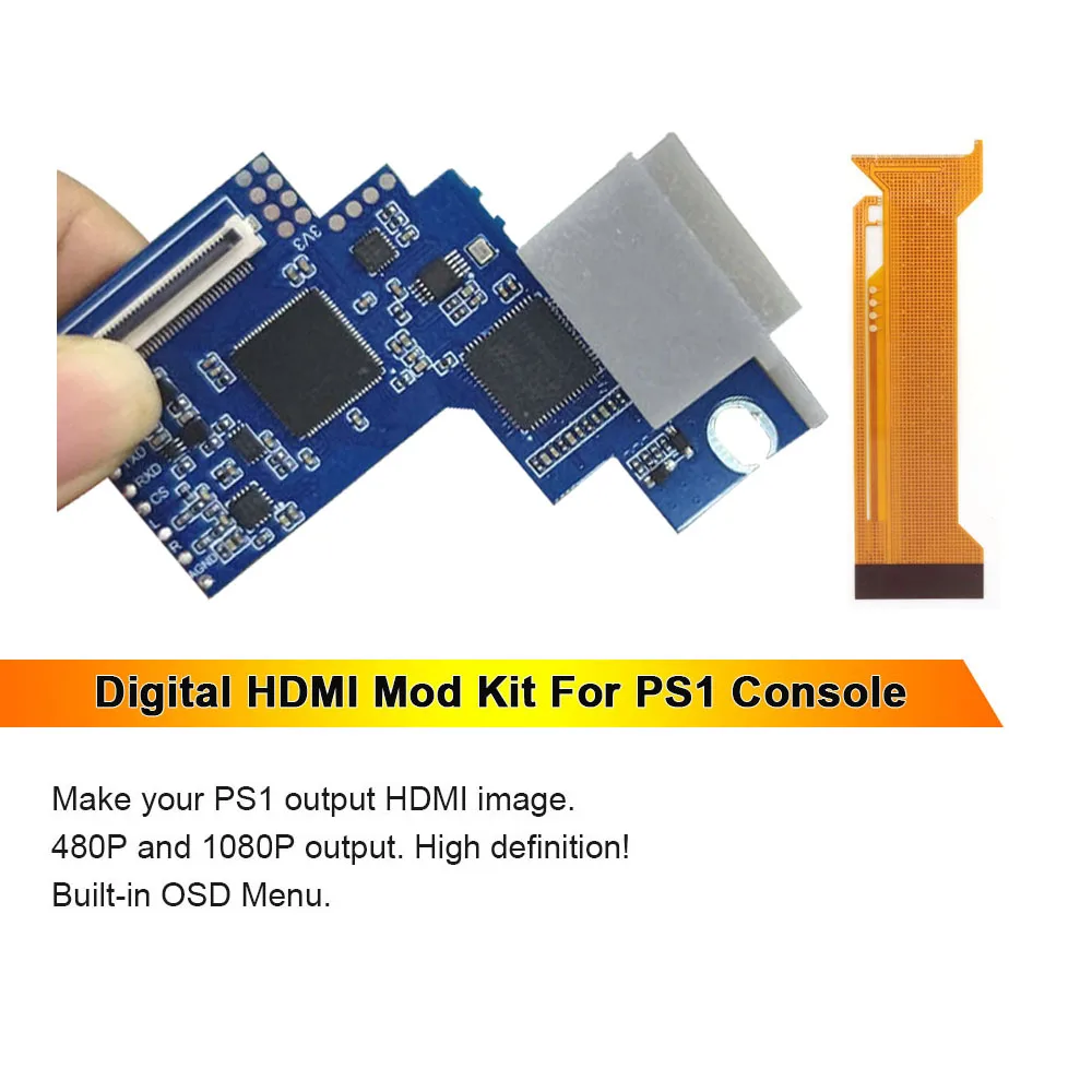 Digital to Digital HDMI Mod Kit For PS1 internal TV PCB board Mod Kit For Playstaion PS1 Console