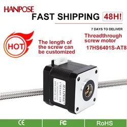 NEMA17 Through type screw body torque 42HA40-T8  linear screw stepping motor length 100/200/300MM for Motor in automatic feeder