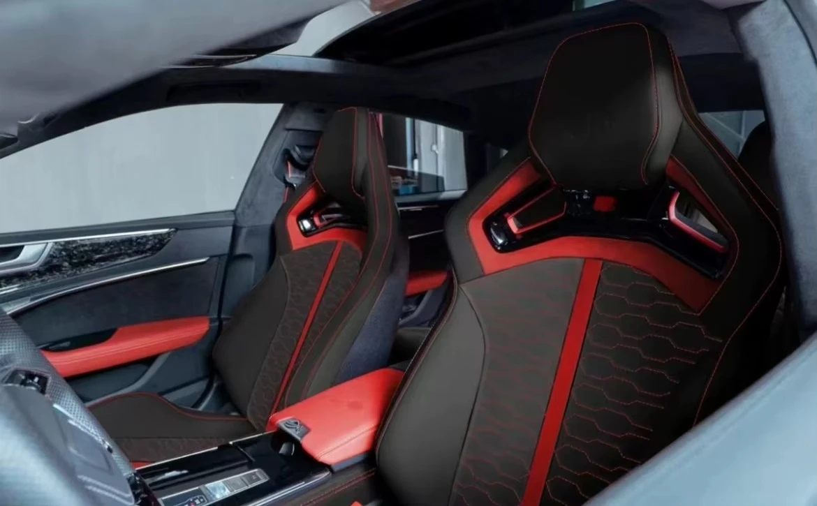 الجملة الجديدة المخصصة الفاخرة السيارات الجلود الملحقات الداخلية سيارة كهربائية سباق دلو مقعد ل #3