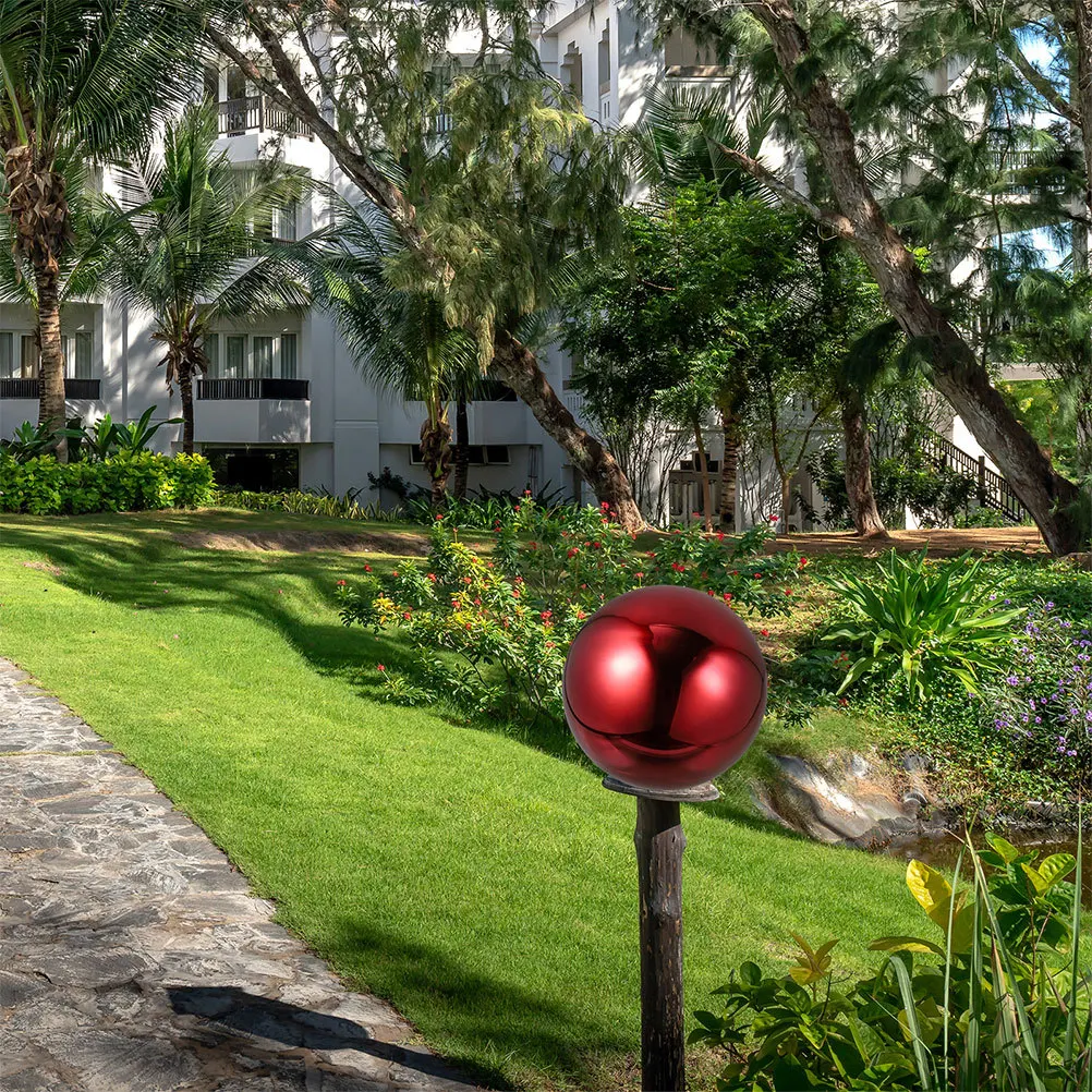 

Stainless Steel Gazing Ball Mirror Polished Reflective Globe For Garden Outdoor Decor Patio Metal Sphere Decoration