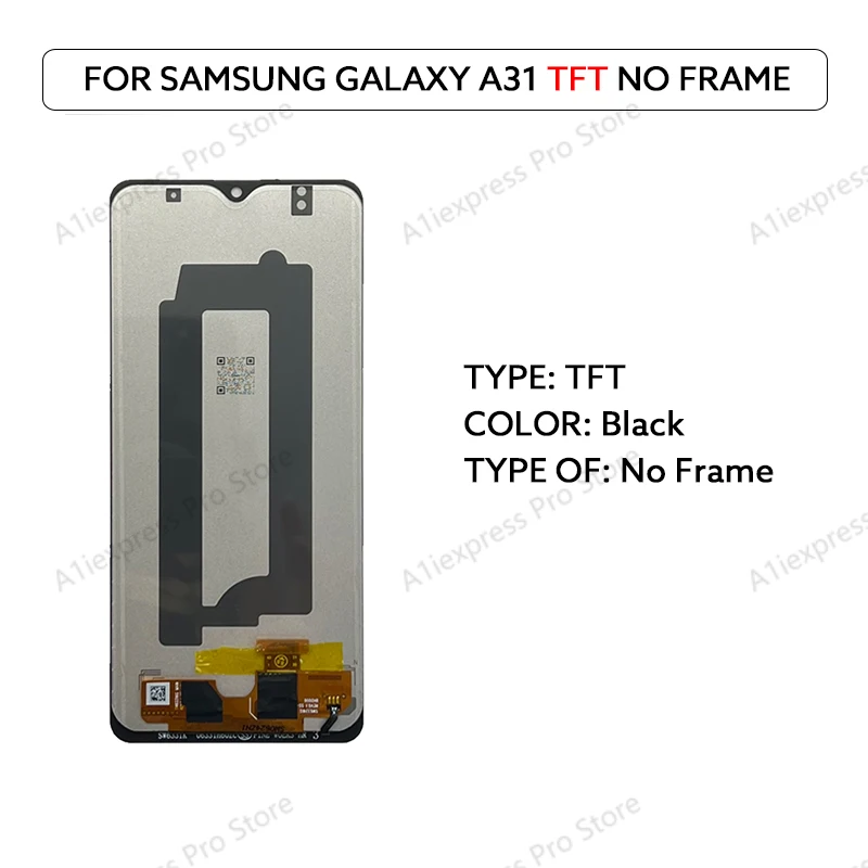 Super AMOLED Voor Samsung Galaxy A31 A315 Lcd Touch Screen Digitizer Vergadering Met Frame A315F A315G A315N Scherm Onderdelen