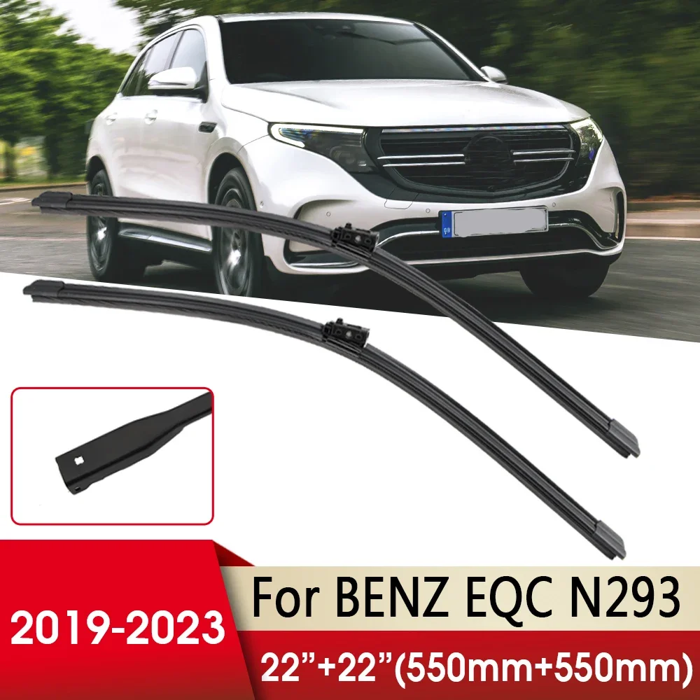 

Car Wiper Front Wiper Blade For Mercedes-Benz EQC N293 SUV 2019 2020 2021 2022 2023 22"+22" Windscreen Wipers Auto Accessories