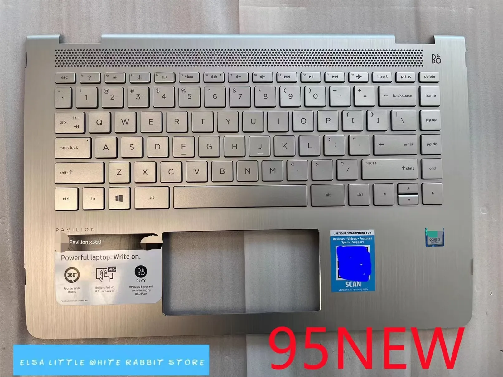 

FOR HP Pavilion X360 14-BA048TX 14T-BA 14M-BA011DX Palmrest with Backlit Keyboard 924116-001
