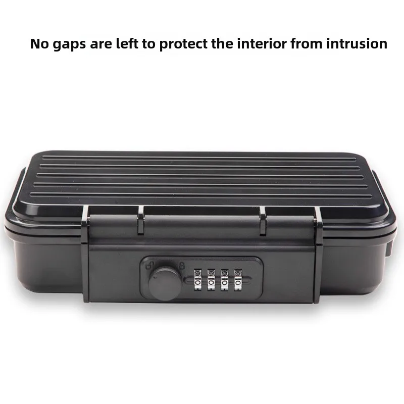Outdoor PortableTravel Safe Box Large Capacity Security Lockbox Code Waterproof Key Lock Box with Removable Cable Handle