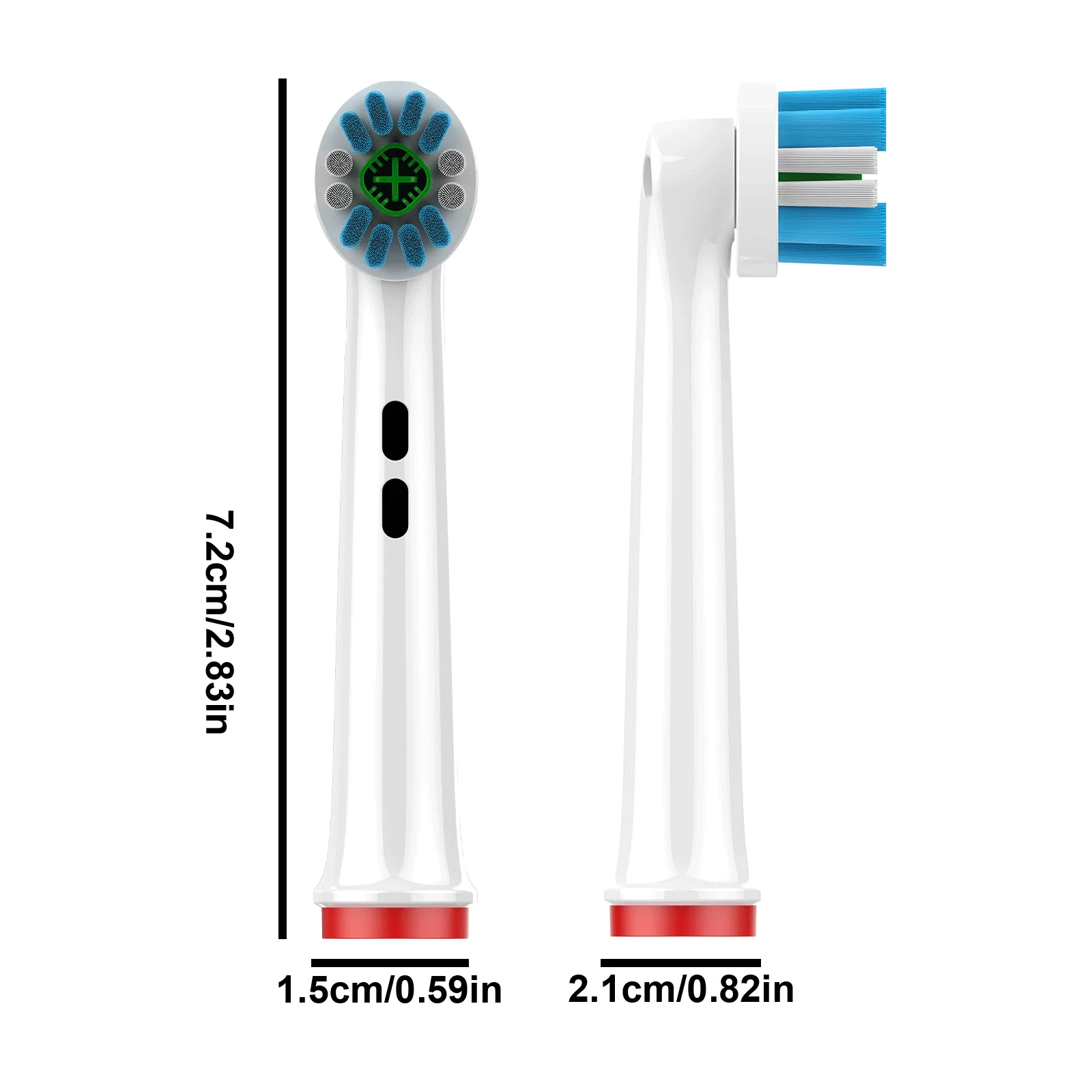Precision-Clean Replacement Toothbrush Heads 4PCS/8PCS Advanced Bristle Technology For Optimal Oral Care Deep Cleaning