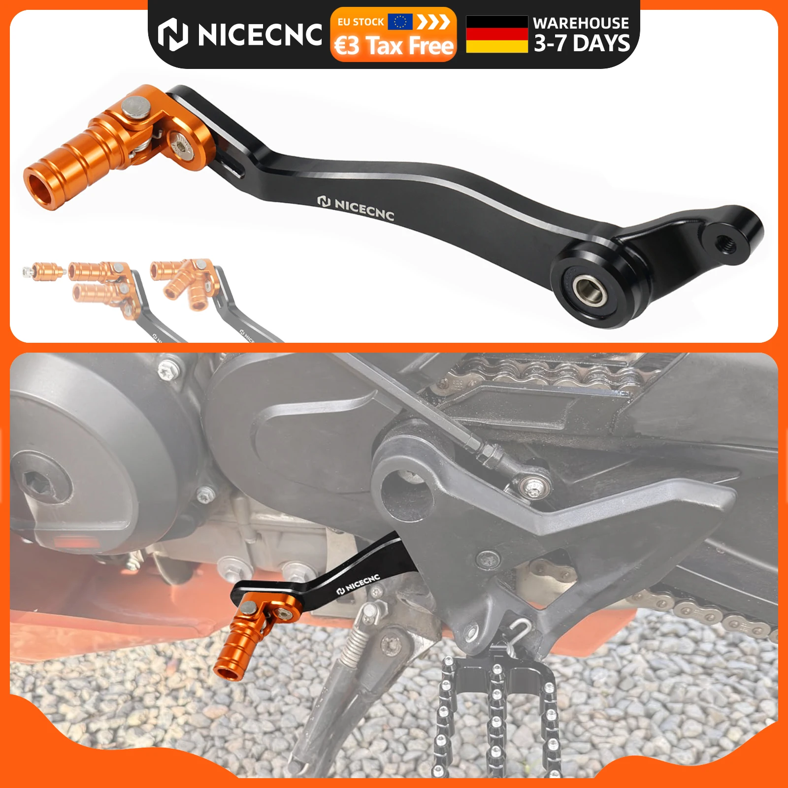 Levier de changement de vitesse pour moto KTM 890 SMT 2023-2025, compatible avec KTM 890 Adventure/R/Rally, 790 Adventure/R, 790 DV, 890 ADV 2019-2025