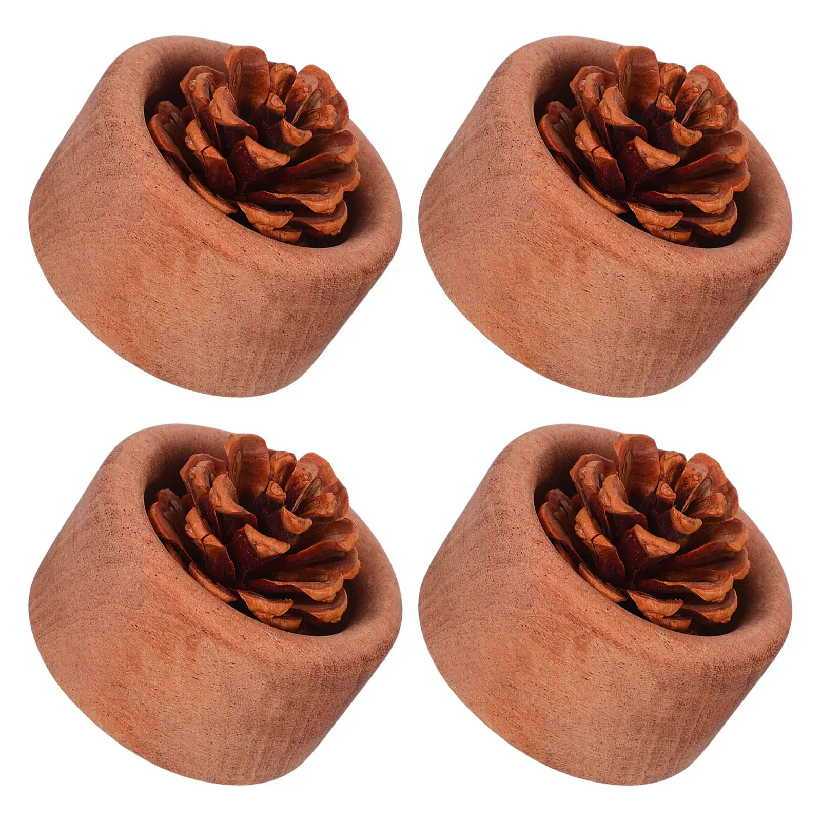 

4Pcs Wood Essential Oil Diffuser Passive Set Natural Wood Fragrance Diffuser for Living Room Bedroom Office Silent Aromatherapy