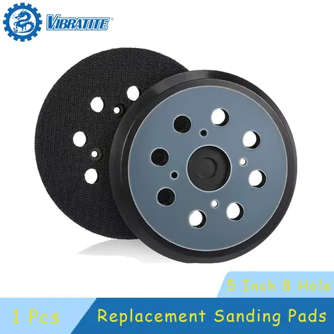 5 Inch 8 Holes Replacement Sanding Pads 1 Pcs Universal Hook and Loop Sander Pad Orbital Backing Plates for Model 030157001018