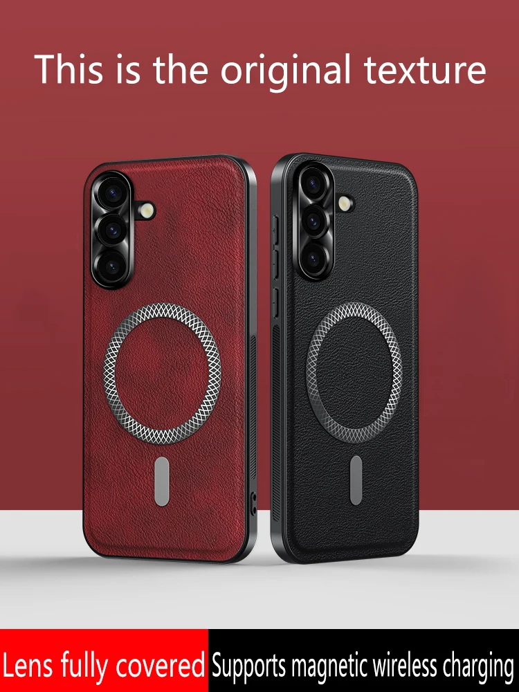 For Samsung Galaxy S25 S24 Ultra Case PU + TPU Back Cover Galaxy S23 S22 Plus Phone Case For Samsung S24 S21 FE 5G  Luxury Cover - náhled 2