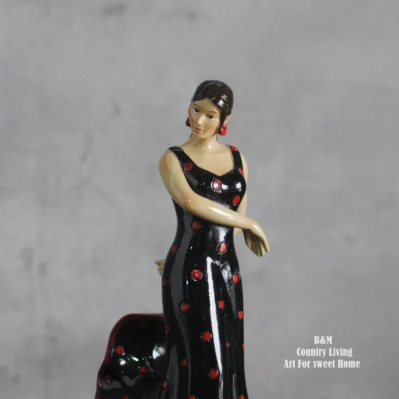Spain Flamenco Spanish Dancing Girl  Tourist Souvenir Home Decoration Ornaments Desktop furnishing Tourist Souvenirs Gifts