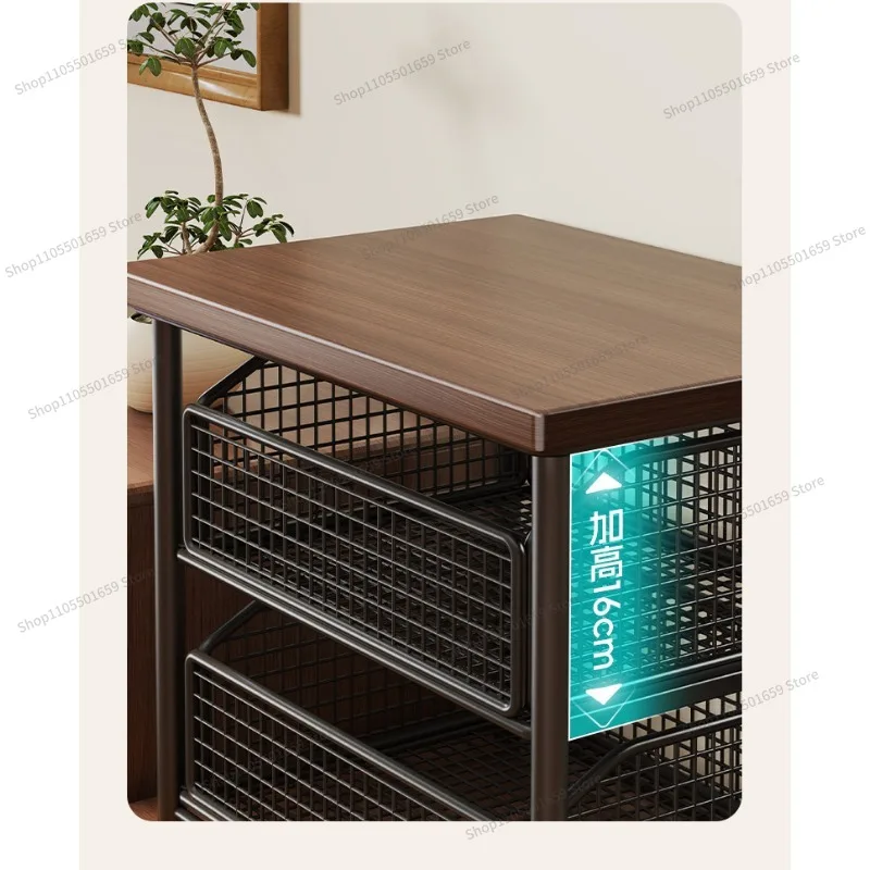 For Coffee Machine Raised Rack, Desktop Rack, Workstation, Pantry, Storage Basket, Side Cabinet, Layered Rack, Tea Bag Rack