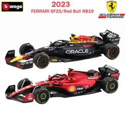 Bburago 1:43 2023 FERRARI SF23 2023 Red Bull RB19 Racing Alloy Diecast Car Model Collection Gifts For Adults