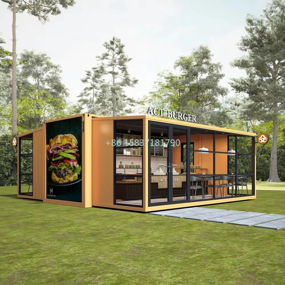 Customized Container House Modular Container Home Office Expandable Prefabricated 20ft Folding Container House for New Zealand