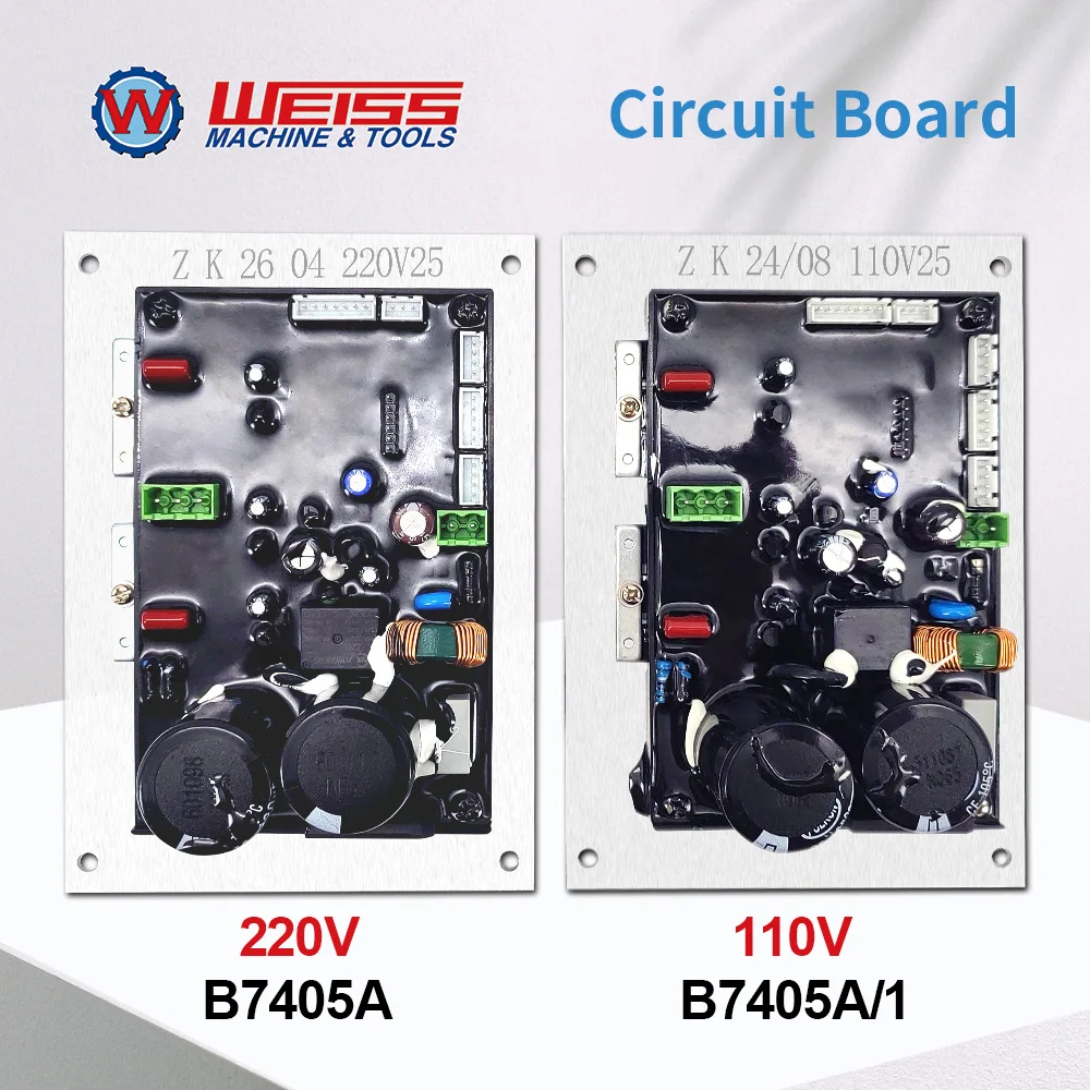 WEISS VM25 Series Milling Machine Speed Control Board – 1100W Brushless Motor Driver, MODEL B7405A (220V) & B7405A/1 (110V）