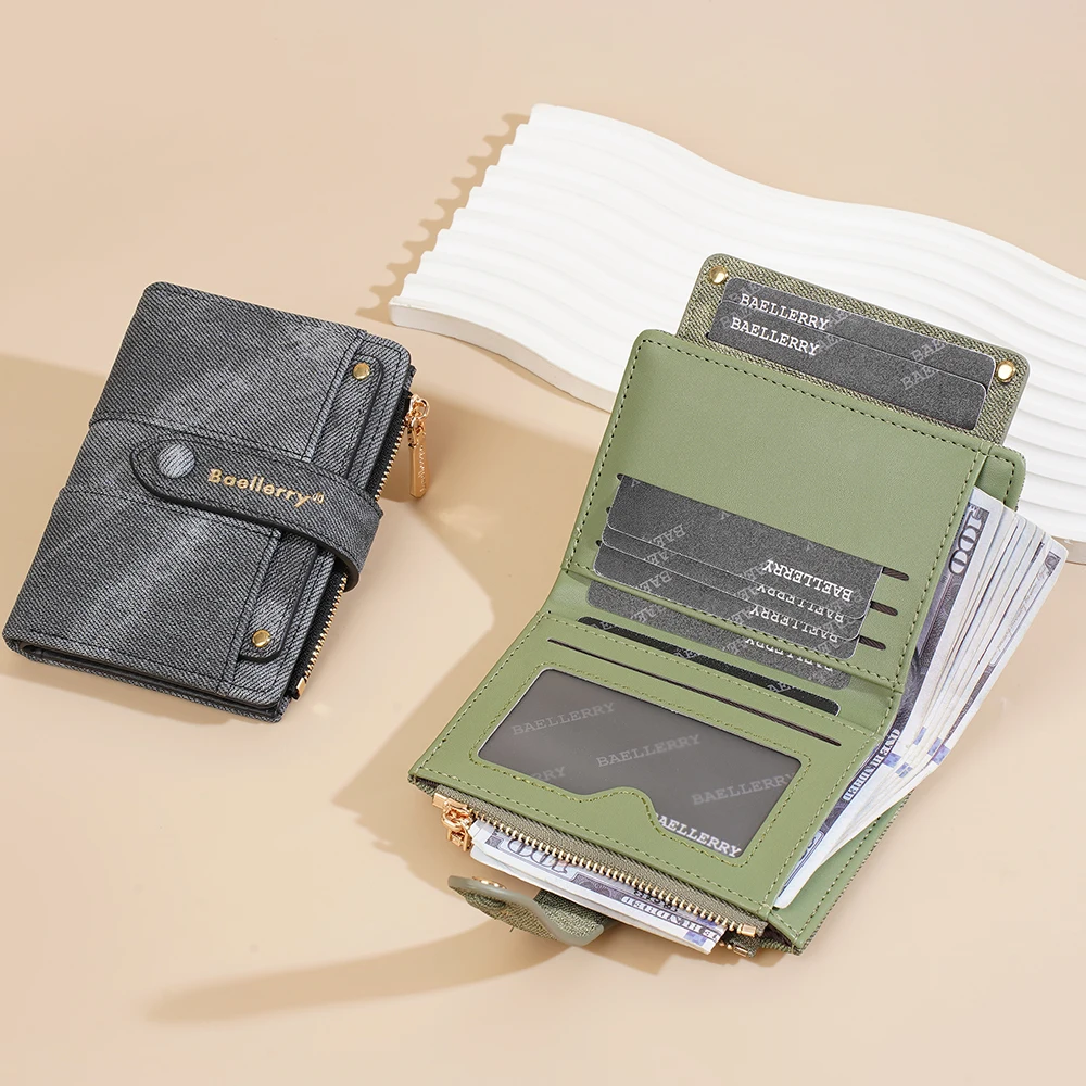 

Baellerry новые короткие женские кошельки, классические сумки для карт, карман для монет, женские кошельки на молнии, высококачественный кошелек с держателем для карт для девочек