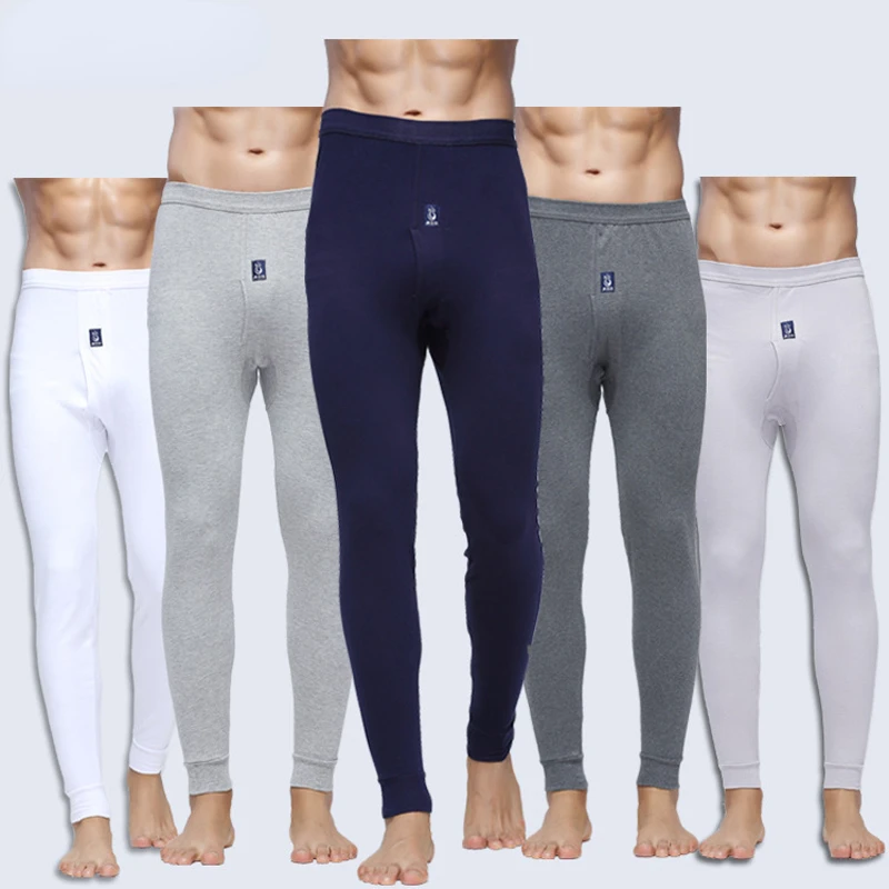 Sous-vêtements chauds en coton pour hommes, leggings assiste, longs caleçons, sous-vêtements thermiques, grande taille, hiver