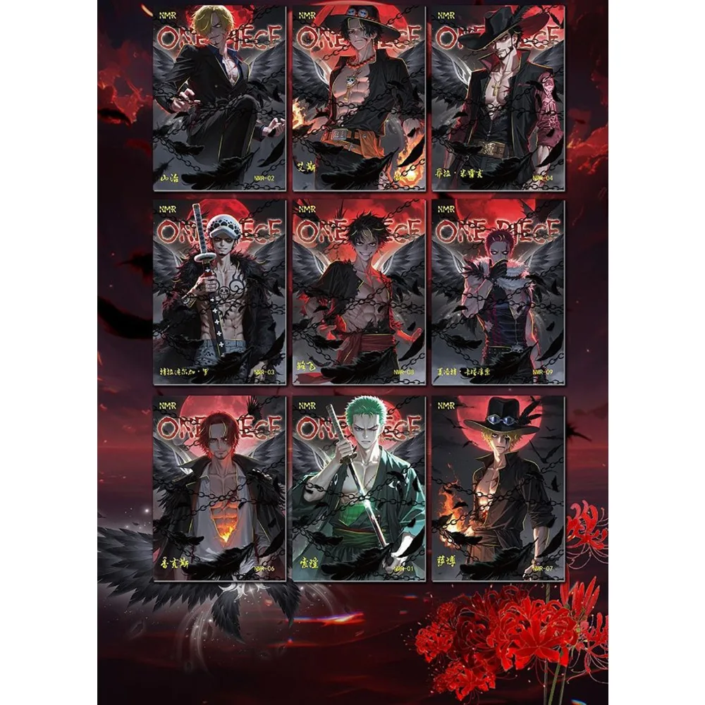 Youth Adventure Anime IP One Piece Collection Cards Swordsman Ink Wash Style Theme Design Character Cards Charm Peripheral Gifts