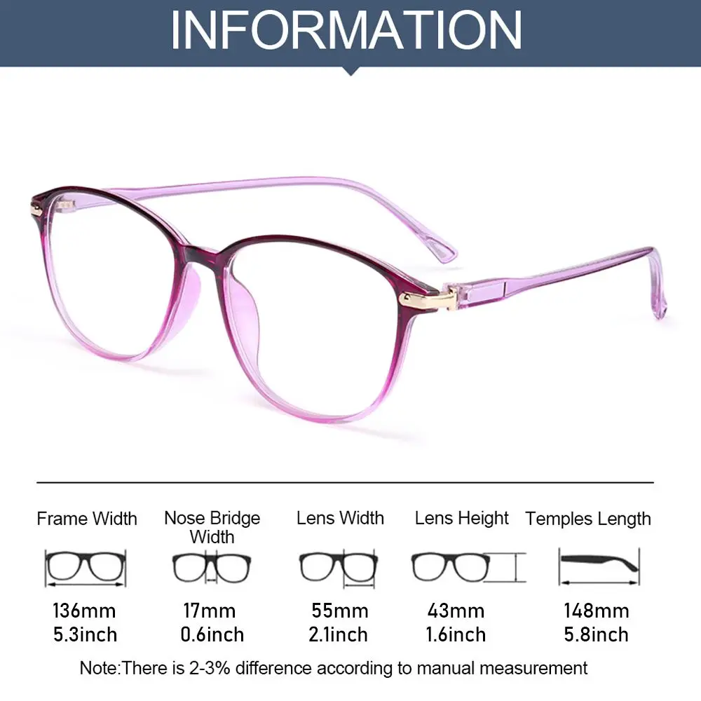 Vision Care Portable High-definition PC Eyeglasses Reading Glasses Presbyopic Glasses