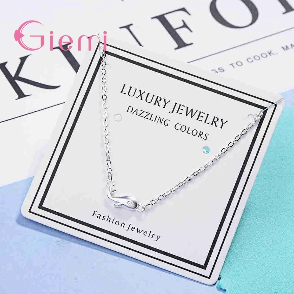Cute 925 Sterling Silver Little Whale Design Adjustable Bracelets For Women Girls Anniversary Party Fashion Jewelry Gifts